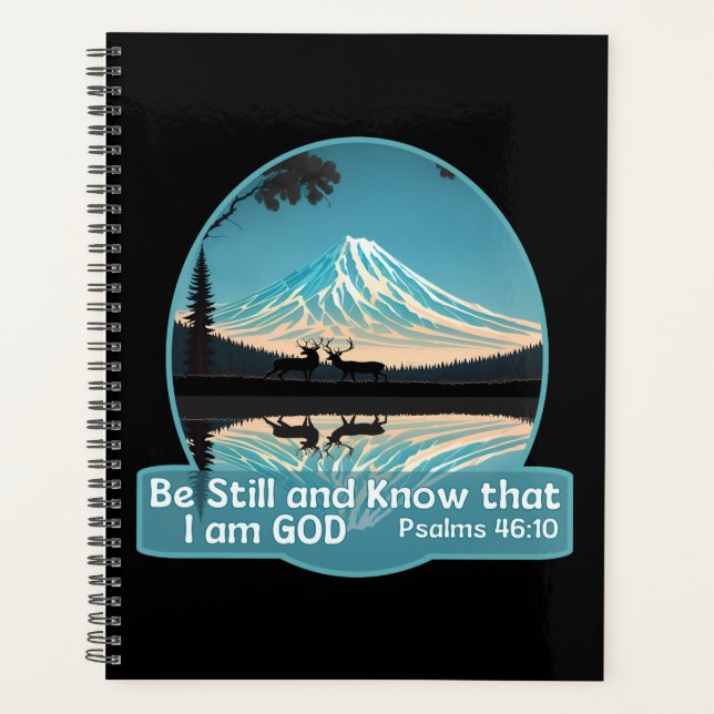 Be still and know that I am God Bible Verse Planner (Front)