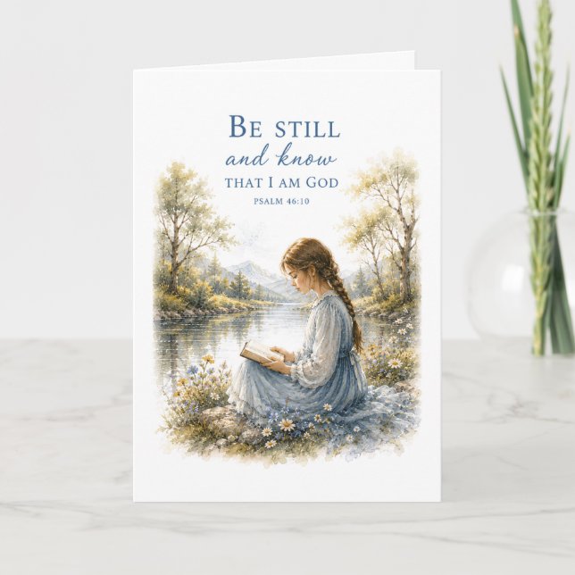 Be Still and Know That I Am God Birthday Card (Front)