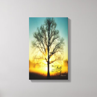 Be Still and know that I am GOD Canvas wrap Print