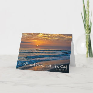Be Still And Know That I Am God card