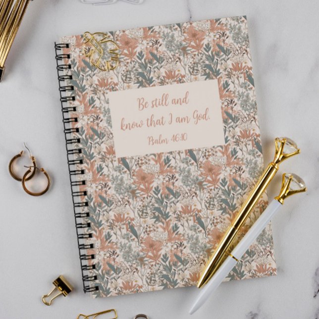 "Be Still and Know that I am God" Floral Notebook ("Be Still and Know that I am God" Floral Notebook)