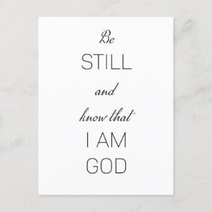 Be still and know that I am God Postcard