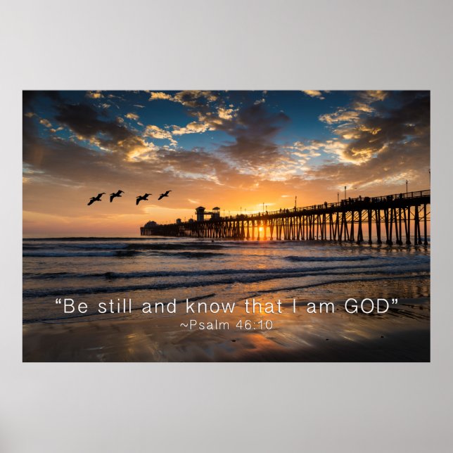Be still and know that I am GOD Poster (Front)