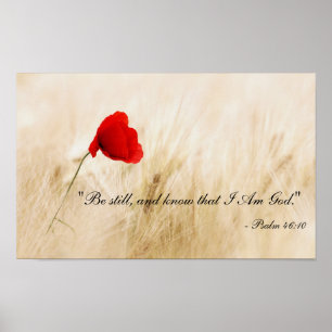 Be Still And Know That I Am God Poster - Ps 46:10