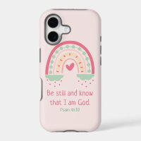 Be still and know that I am God Psalms iPhone case