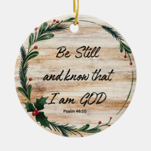 Be Still Ceramic Tree Decoration