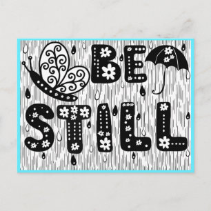 Be Still Colouring Postcard