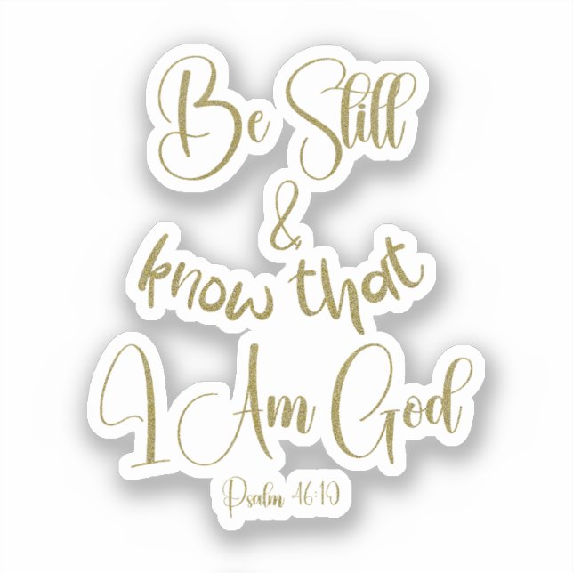 Be Still KJV Bible Verse (Front)