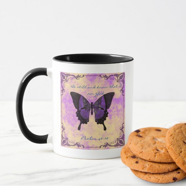 Be Still & Know Butterfly Inspiration Mug (Creator Uploaded)