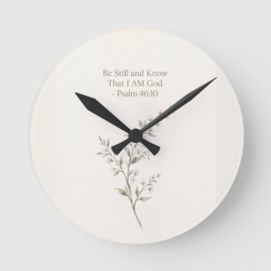 Be Still Phone Case Round Clock
