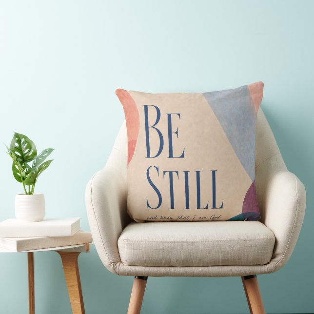 BE STILL | Psalm 46:10 Christian Cushion (Chair)
