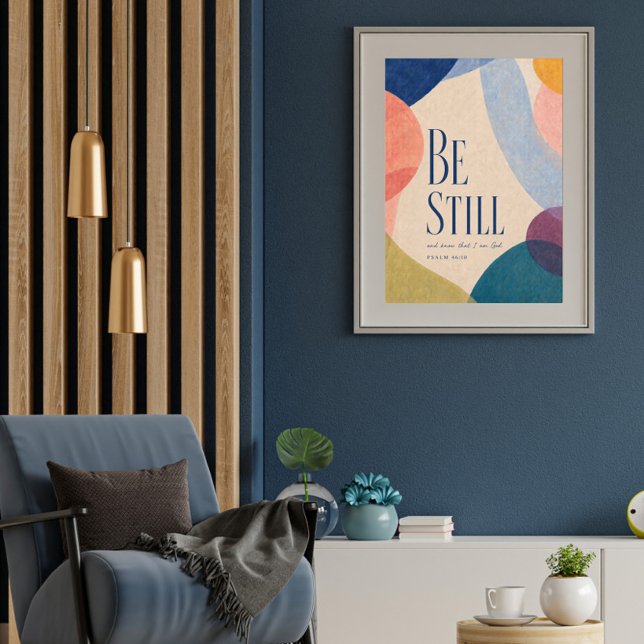BE STILL | Psalm 46:10 Christian Poster (Creator Uploaded)