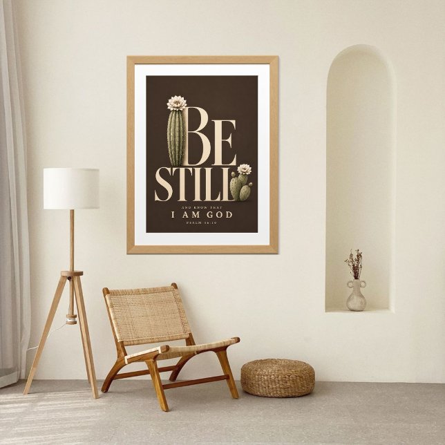 BE STILL | Psalm 46:10 Christian Wall Art (Creator Uploaded)
