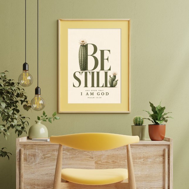 BE STILL | Psalm 46:10 Christian Wall Art (Creator Uploaded)