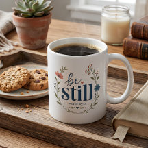 Be Still Psalm 46:10 Floral