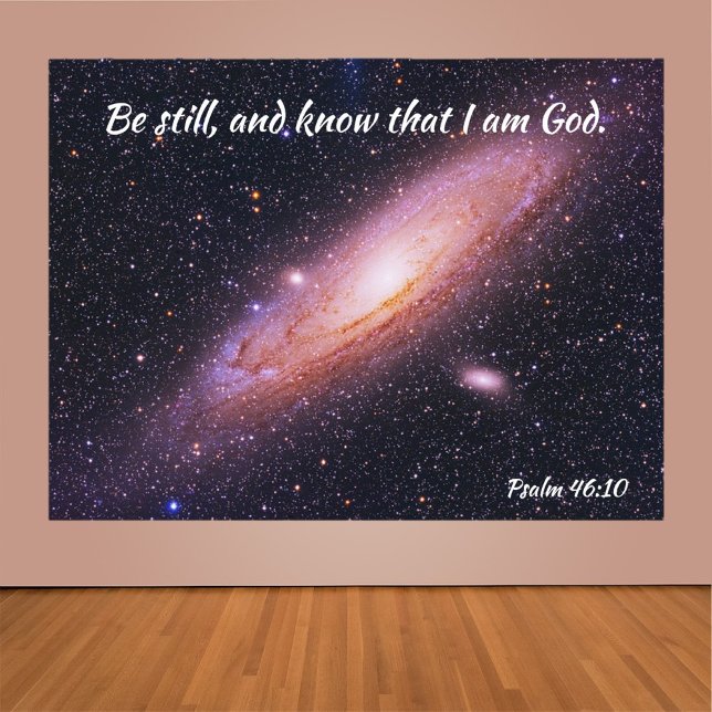 Be Still Psalm Poster (Bookmark my store! https://www.zazzle.com/store/capricepetit)