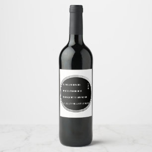 "Be Strong and Courageous" Bible verse from Joshua Wine Label