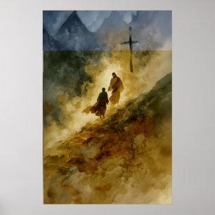 Be Strong And Courageous Joshua 19 Christian Wall Poster