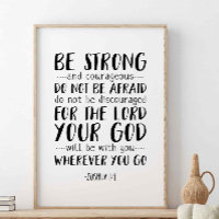 Be Strong And Courageous, Joshua 1:9