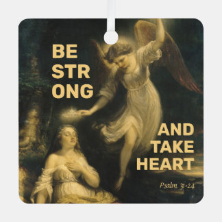 Be Strong and Take Heart Metal Tree Decoration