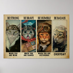 Be strong be brave be humble poster