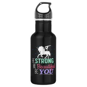 Be Strong Beautiful You - Gymnastics Unicorn 532 Ml Water Bottle