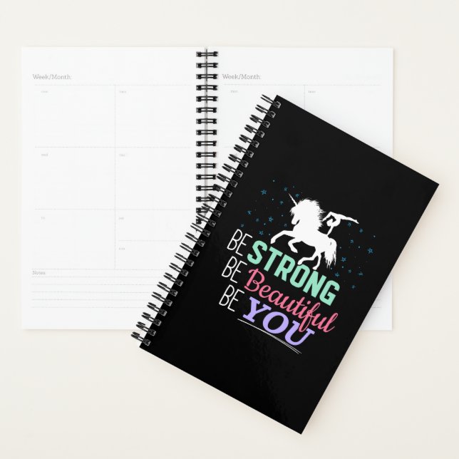 Be Strong Beautiful You - Gymnastics Unicorn Planner (Display)
