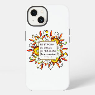 Be Strong Brave Fearless - Bible Verse iPhone 13 Case