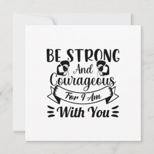 Be Strong & Courageous Women's Empowerment Holiday Card