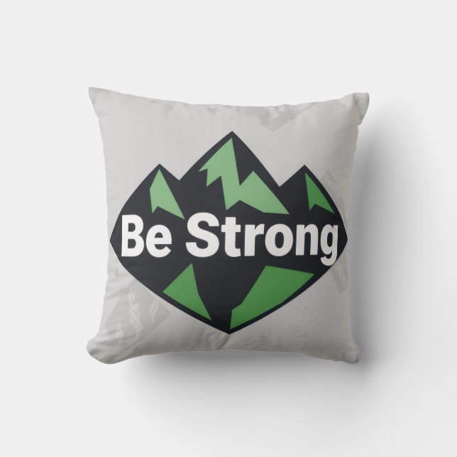 Be Strong Geometric Cushion (Front)