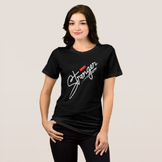 be strong inspirational black motivational quote Tri-Blend shirt