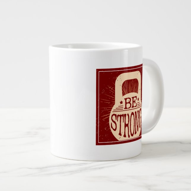 Be Strong Large Coffee Mug (Front Right)