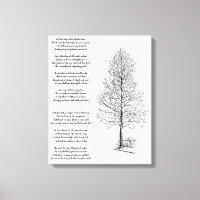Be Strong Like  tree art and Poem 