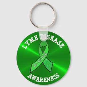 Be Strong Lyme Disease Awareness Key Chain