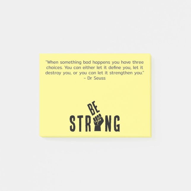 Be Strong Post-it-Note Post-it Notes (Front)
