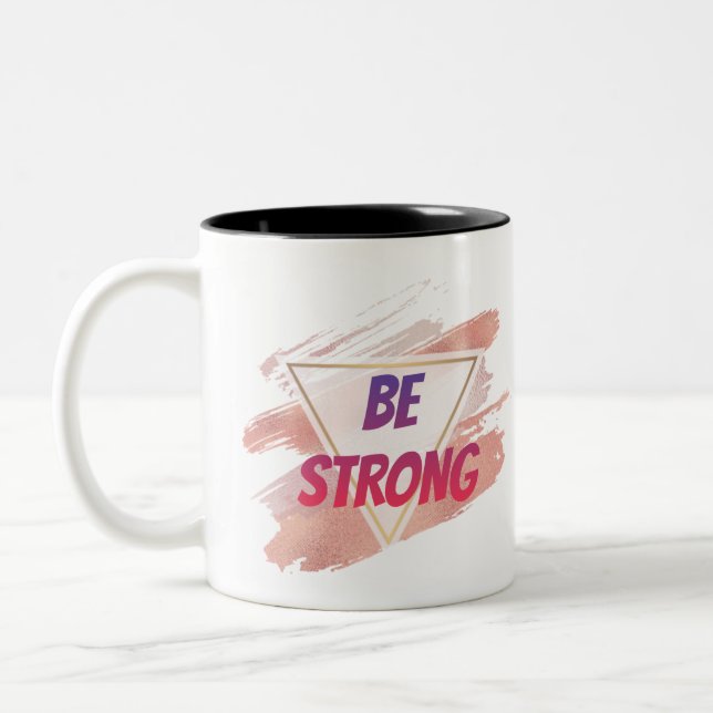 Be Strong Power Triangle Mug (Left)
