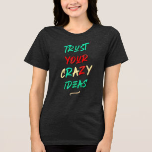 "be strong womens inspirational black motivation Tri-Blend shirt