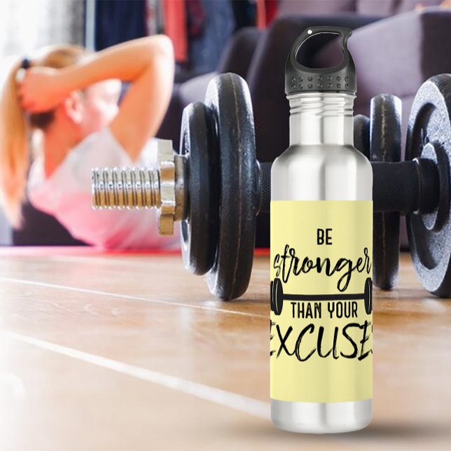 Be Stronger than you Excuses Exercises 710 Ml Water Bottle (Creator Uploaded)