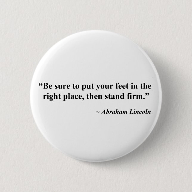 be sure to quote 6 cm round badge (Front)