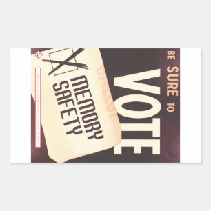 Be Sure to Vote: Memory Safety sticker