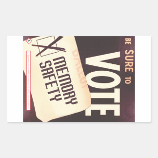 Be Sure to Vote: Memory Safety sticker