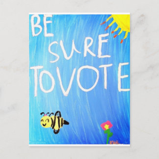 Be sure to vote postcard