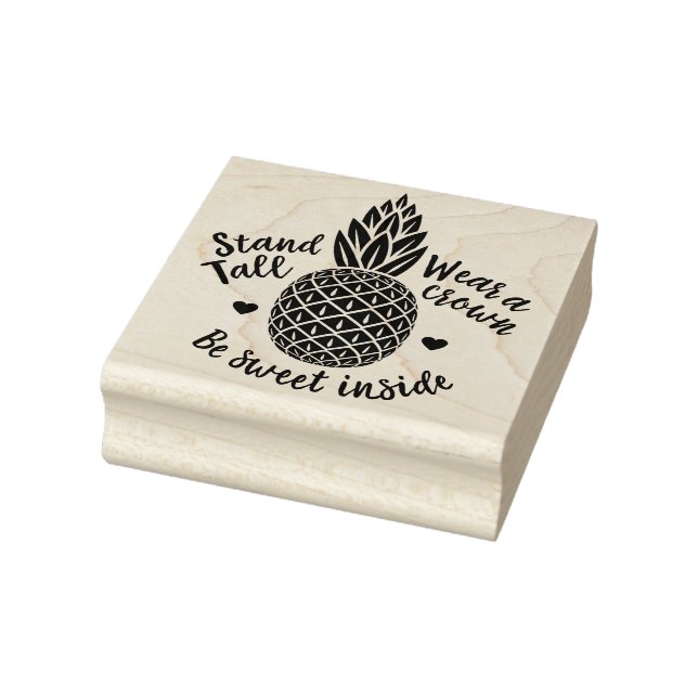 Be Sweet Inside Pineapple Rubber Art Stamp (Stamp)