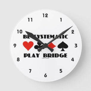 Be Systematic Play Bridge (Four Card Suits) Round  Round Clock