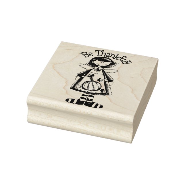 Be Thankful Rubber Stamp (Stamp)
