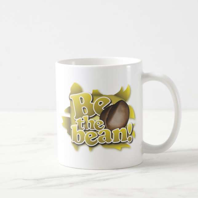 Be The Bean (On Burlap) Coffee Mug (Right)