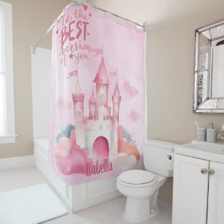 Be the best version of you customisable shower curtain