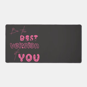 Be The Best Version Of You Cute Cat Desk Mat