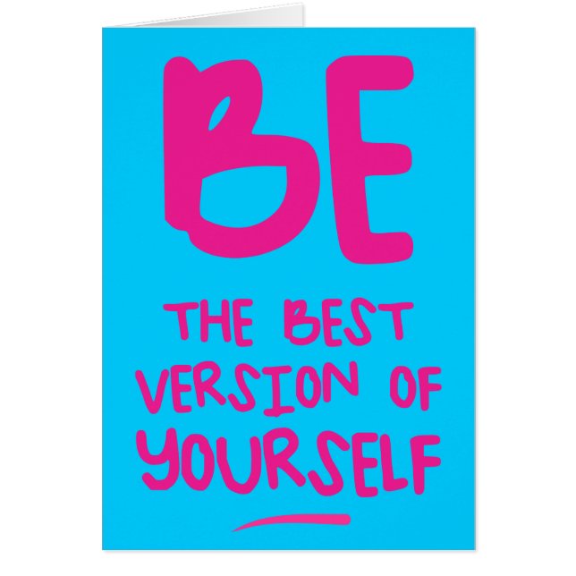 BE THE BEST VERSION OF YOURSELF, blue (Front)