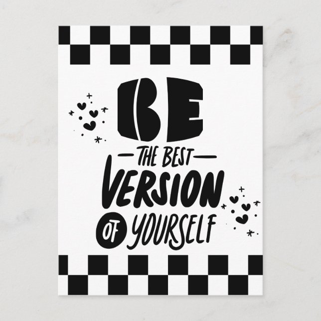 Be The Best Version of Yourself Postcard (Front)